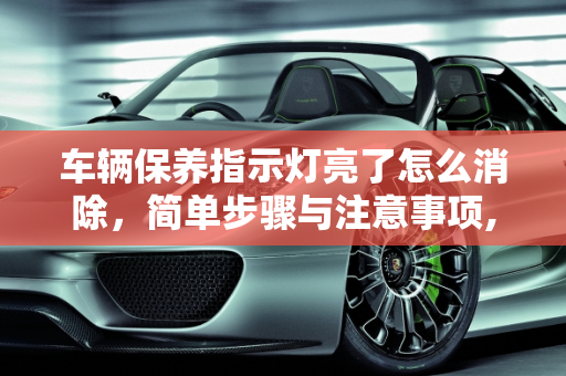 车辆保养指示灯亮了怎么消除，简单步骤与注意事项,车辆保养指示灯亮了怎么消除