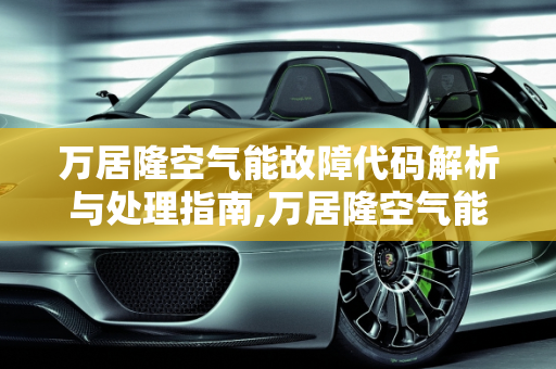 万居隆空气能故障代码解析与处理指南,万居隆空气能故障代码