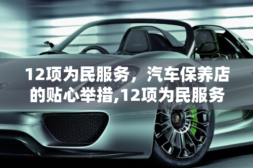 12项为民服务，汽车保养店的贴心举措,12项为民服务有哪些,汽车保养店内活动内容