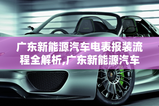 广东新能源汽车电表报装流程全解析,广东新能源汽车电表报装流程