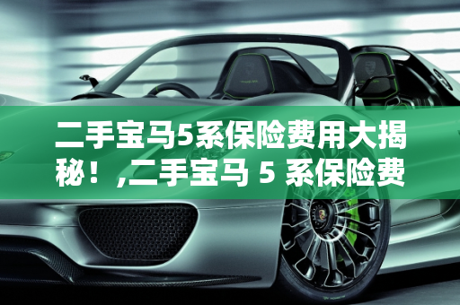 二手宝马5系保险费用大揭秘！,二手宝马 5 系保险费用大揭秘！