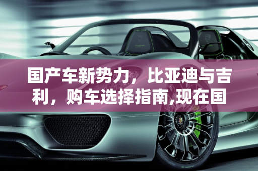 国产车新势力，比亚迪与吉利，购车选择指南,现在国产车BYD和吉利买车该选哪款