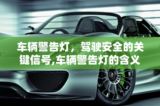 车辆警告灯，驾驶安全的关键信号,车辆警告灯的含义