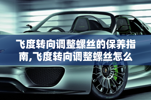 飞度转向调整螺丝的保养指南,飞度转向调整螺丝怎么保养