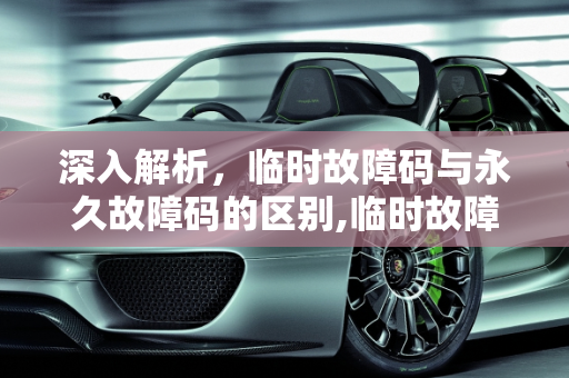 深入解析，临时故障码与永久故障码的区别,临时故障码和永久故障码的区别