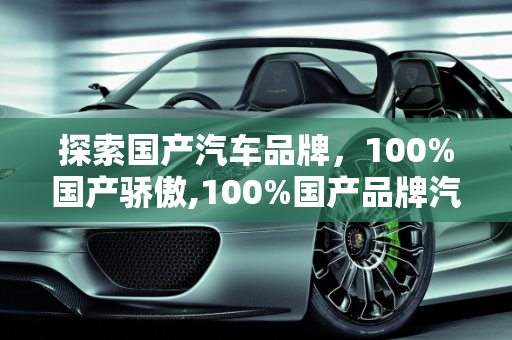 探索国产汽车品牌，100%国产骄傲,100%国产品牌汽车有哪些