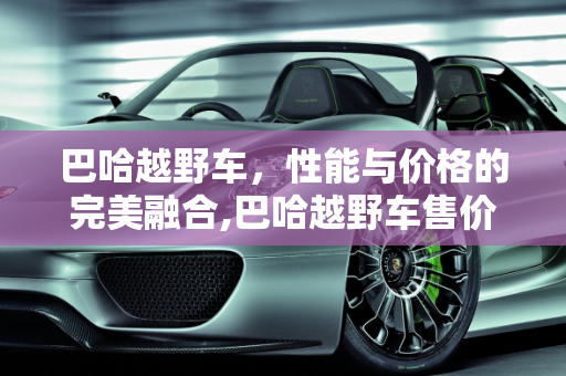 巴哈越野车，性能与价格的完美融合,巴哈越野车售价，巴哈汽车报价