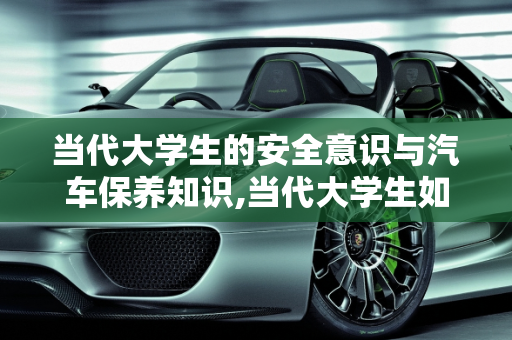 当代大学生的安全意识与汽车保养知识,当代大学生如何防范潜在危险论文,汽车保养方面的论文