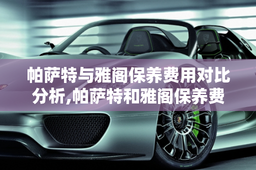 帕萨特与雅阁保养费用对比分析,帕萨特和雅阁保养费用对比