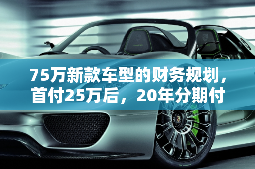 75万新款车型的财务规划，首付25万后，20年分期付款每月还款额解析,一共75万的房款首付25万剩下的分20年还的话每月要还多少呢，新款车型75万