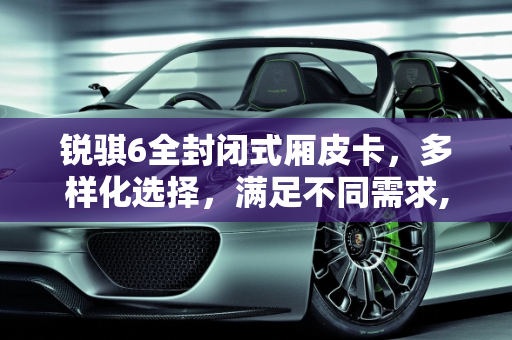 锐骐6全封闭式厢皮卡，多样化选择，满足不同需求,锐骐6全封闭式厢皮卡有几款