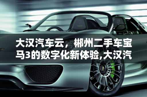 大汉汽车云，郴州二手车宝马3的数字化新体验,大汉汽车云是什么，郴州二手车宝马3