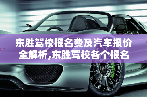 东胜驾校报名费及汽车报价全解析,东胜驾校各个报名费多少，汽车报价东胜
