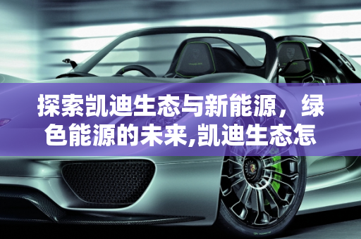 探索凯迪生态与新能源，绿色能源的未来,凯迪生态怎么样，凯迪新能源