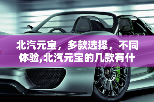 北汽元宝，多款选择，不同体验,北汽元宝的几款有什么区别