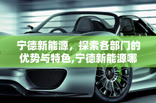 宁德新能源，探索各部门的优势与特色,宁德新能源哪个部门比较好