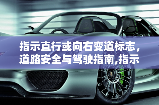 指示直行或向右变道标志，道路安全与驾驶指南,指示直行或向右变道标志