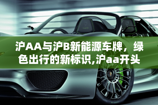 沪AA与沪B新能源车牌，绿色出行的新标识,沪aa开头的新能源是什么意思，沪b新能源